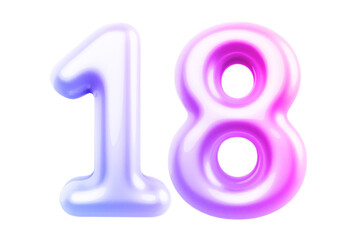 Gradient Bubble Number 19 luxury render