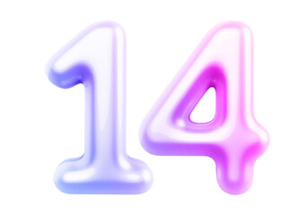 Gradient Bubble Number 14 luxury render