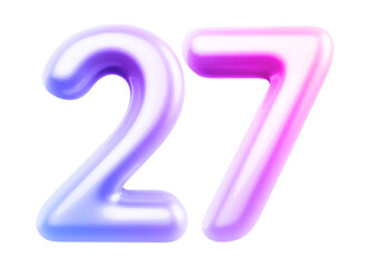 Gradient Bubble Number 27 luxury render