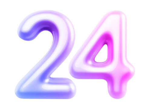 Gradient Bubble Number 24 luxury render