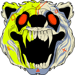 Cyberpunk Character Panda Illustration © Streakside