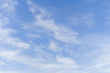 Cloudy sky background, bright blue in the morning, easy on the relaxed, on holiday, Phuket, Patong,...
