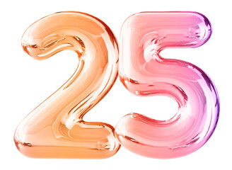 Gradient Bubble Number 85 luxury render