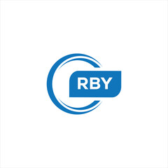  RBY letter design for logo and icon.RBY typography for technology, business and real estate brand.RBY monogram logo.