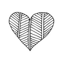 heart. hearts. doodle. different patterns of hearts. beauty. valentine's day. vector. on a white background. pattern. a decorative element. decor.