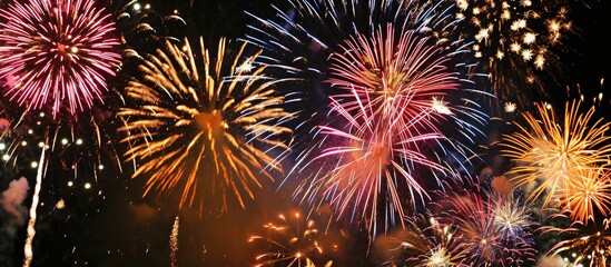 Fototapeta premium New Year's Eve fireworks display