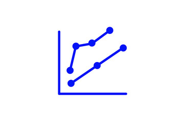  line stats  isolated on white
