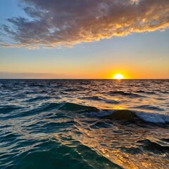 The sea and the sunset