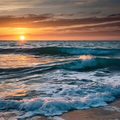 Obraz premium The sea and the sunset