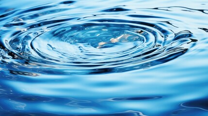 Ripples and rings in the aqua liquid background