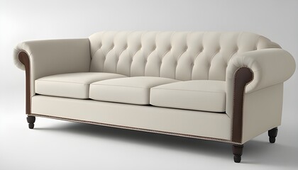 Fototapeta premium sofa isolated on white background