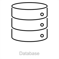 Database and server icon concept