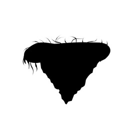 Flying Island Silhouette 