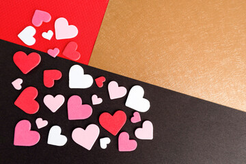 ハートがいっぱい　バレンタインデーギフトのイメージ素材