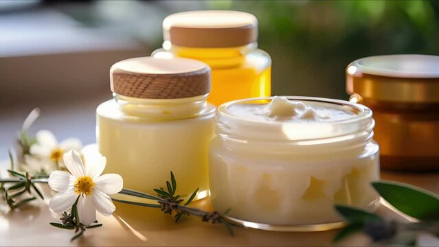 Closeup of a DIY homemade skincare product, emphasizing the rising trend of natural and homemade beauty products.