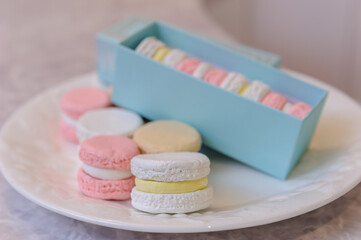 カラフルなマカロン
