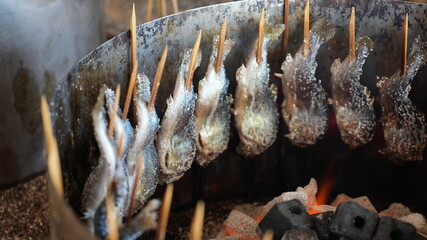 川魚の塩焼き