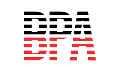 BPA three initial letter iconic line negative space minimal logo design vector template. monogram, abstract, wordmark, business, typography, minimalist, brand, company, flat, modern, unique, simple