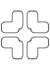 vector illustration of icons and logos on white background. pattern geometry graphic for textile wrapping cover floor fabric textured wallpaper background