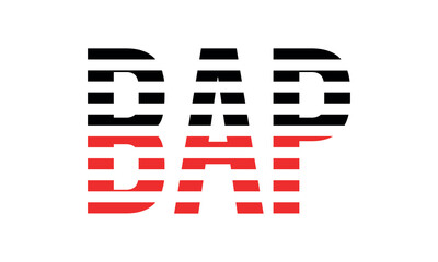 BAP three initial letter iconic line negative space minimal logo design vector template. monogram, abstract, wordmark, business, typography, minimalist, brand, company, flat, modern, unique, simple