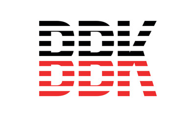 BBK three initial letter iconic line negative space minimal logo design vector template. monogram, abstract, wordmark, business, typography, minimalist, brand, company, flat, modern, unique, simple