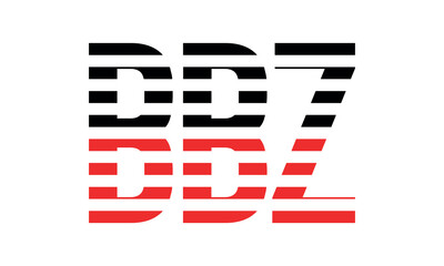 BBZ three initial letter iconic line negative space minimal logo design vector template. monogram, abstract, wordmark, business, typography, minimalist, brand, company, flat, modern, unique, simple