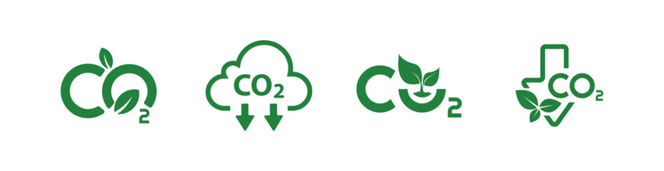 reducing CO2 emissions to stop climate change. green energy background	