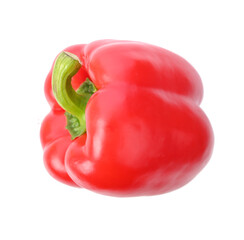 Sweet red pepper. on transparent png