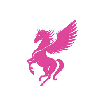 Pink Pegasus Illustration