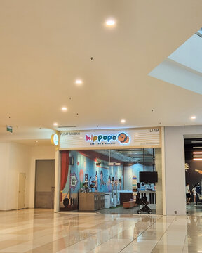 Putrajaya, Malaysia - June 8, 2022  Hippopo, the baby spa and wellness shop inside the IOI City Mall.