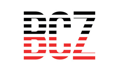 BCZ three initial letter iconic line negative space minimal logo design vector template. monogram, abstract, wordmark, business, typography, minimalist, brand, company, flat, modern, unique, simple