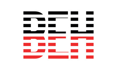 BEH three initial letter iconic line negative space minimal logo design vector template. monogram, abstract, wordmark, business, typography, minimalist, brand, company, flat, modern, unique, simple