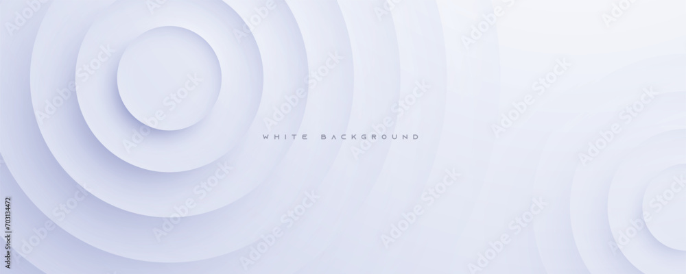 Poster abstract white circle shape light and shadow background