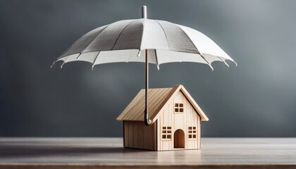 Insurance Oasis: Tiny Wooden Home Safeguarded Amidst a Neutral Palette"