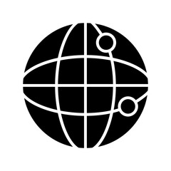 Naklejka premium Worldwide Glyph Icon
