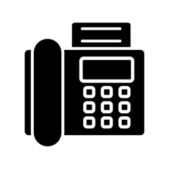 Fax Glyph Icon