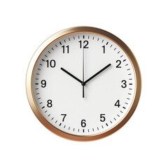 wall clock isolated on white