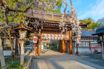 Hirano-jinja is the site of a cherry blossom festival annually since 985 during the reign of...
