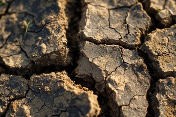 Dry cracked earth texture background.