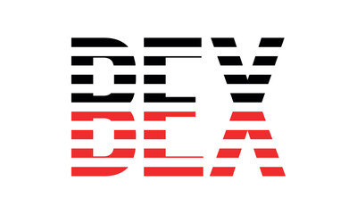 BEX three initial letter iconic line negative space minimal logo design vector template. monogram, abstract, wordmark, business, typography, minimalist, brand, company, flat, modern, unique, simple