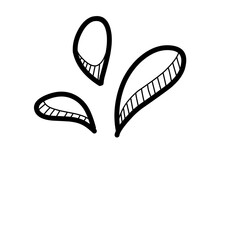 Water Drop line vector resource