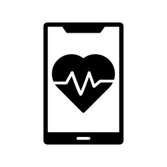 Daily Health App Glyph Icon