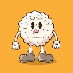 The Illustration of Cireng Boy Icon Confused Moment