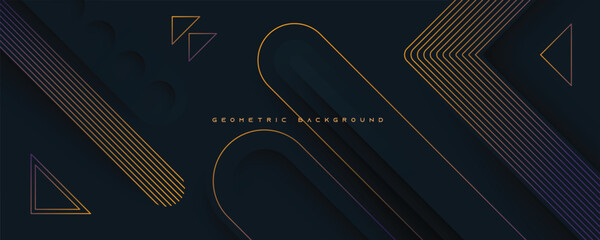 Abstract geometric shape background. Dynamic template design for banner, poster, web. - obrazy, fototapety, plakaty