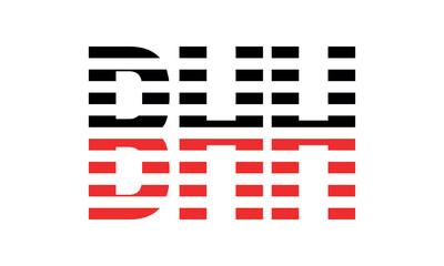 BHH three initial letter iconic line negative space minimal logo design vector template. monogram, abstract, wordmark, business, typography, minimalist, brand, company, flat, modern, unique, simple