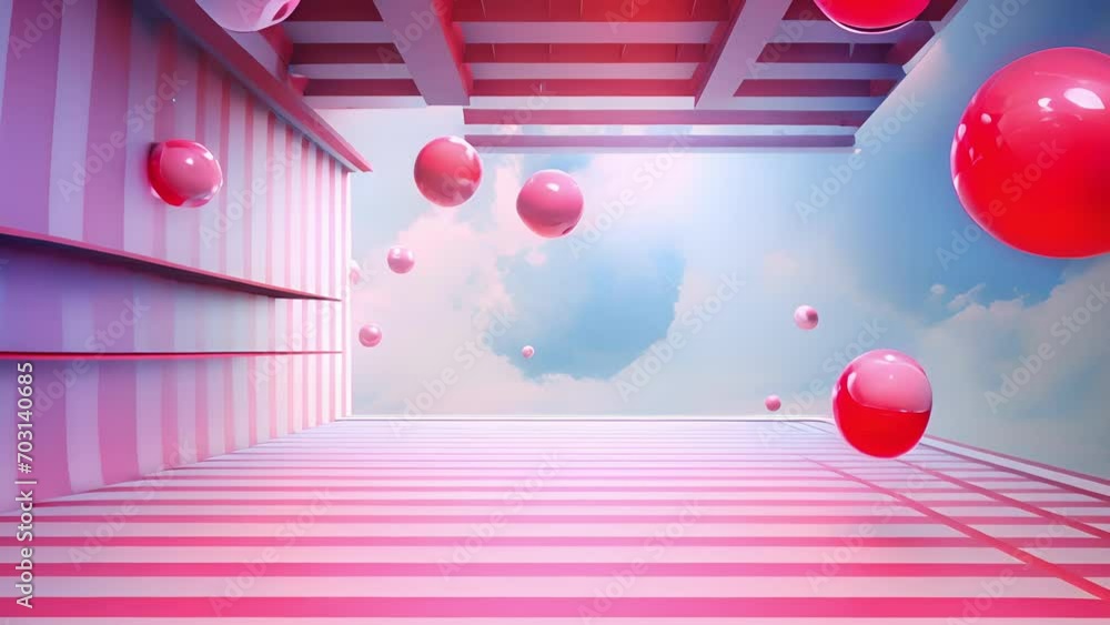 Poster enter a parallel dimension where gravity no longer applies, and objects float freely in midair.