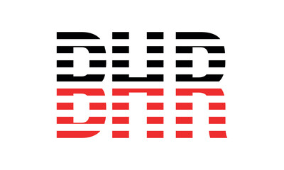 BHR three initial letter iconic line negative space minimal logo design vector template. monogram, abstract, wordmark, business, typography, minimalist, brand, company, flat, modern, unique, simple