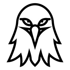 Eagle Line Icon Design Vector