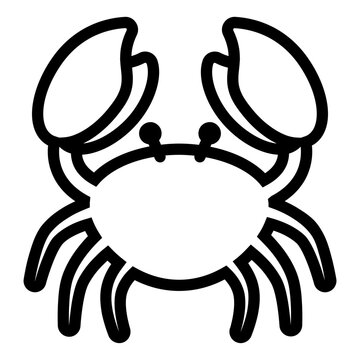 recommend clip art: Crab Line Icon Design Vector