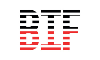 BIF three initial letter iconic line negative space minimal logo design vector template. monogram, abstract, wordmark, business, typography, minimalist, brand, company, flat, modern, unique, simple